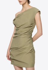 Paris Georgia Remmy One-Shoulder Mini Dress Cream REMMYD003-CLY_GREY