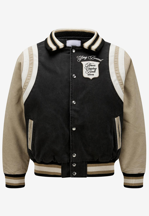 Shop Rhude Logo Patch Varsity Bomber Jacket for Women online at THAHAB.COM. Shop all the new season's clothing, accessories and more from the top designer brands at the best price with express delivery.