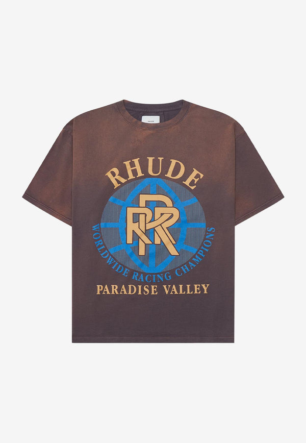Shop Rhude Paradise Valley Printed Vintage T-shirt for Women online at THAHAB.COM. Shop all the new season's clothing, accessories and more from the top designer brands at the best price with express delivery.