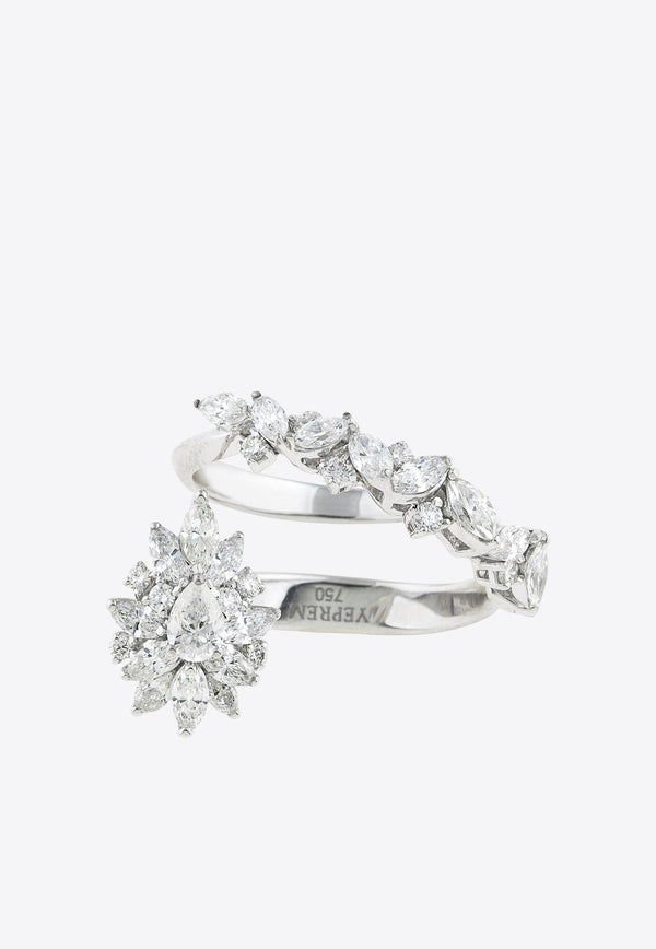 Yeprem Diamond Wrap Ring in 18-karat White Gold RI1863