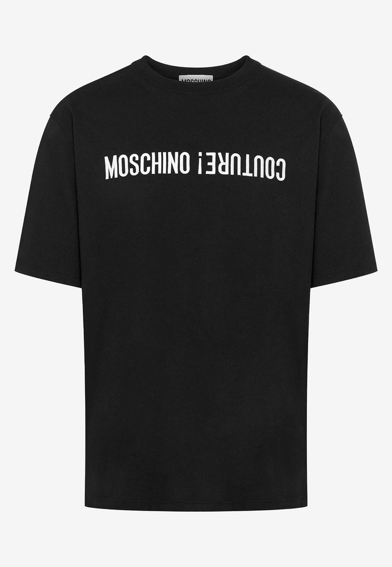 Moschino Logo Short-Sleeved T-shirt RJ070370411555 1555 Black