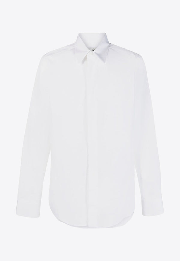 Lanvin Pointed Collar Long-Sleeved Shirt RM-SI0001-5600-P23WHITE