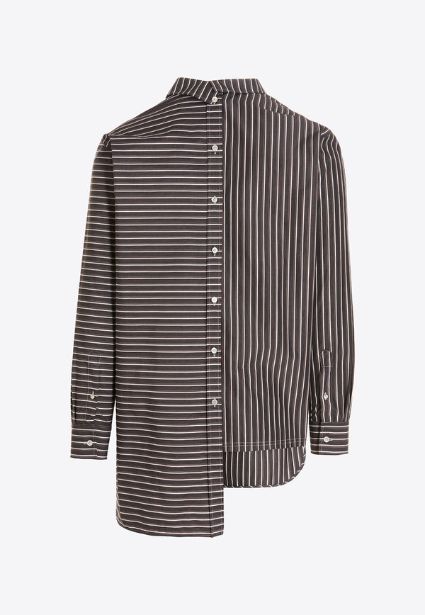 Lanvin Asymmetric Striped Shirt RM-SI0013-5593-P23MULTICOLOUR