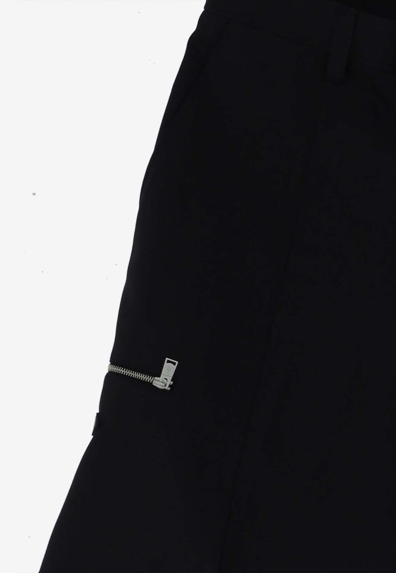 Lanvin Logo Patch Chino Shorts Black RMTR0038_5793_10