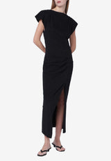 Isabel Marant Nadela Slit Maxi Dress Black RO0307FAA1N41I/S_ISAMA-01BK