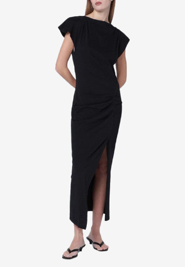 Isabel Marant Nadela Slit Maxi Dress Black RO0307FAA1N41I/S_ISAMA-01BK