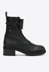 Jimmy Choo Rosabel Grained Leather Ankle Boots Black ROABELFLATGBX/R_JIMCH-BLK