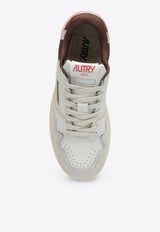 Autry CLC Low-Top Leather Sneakers Brown ROLWMM35/P_AUTRY-MM35