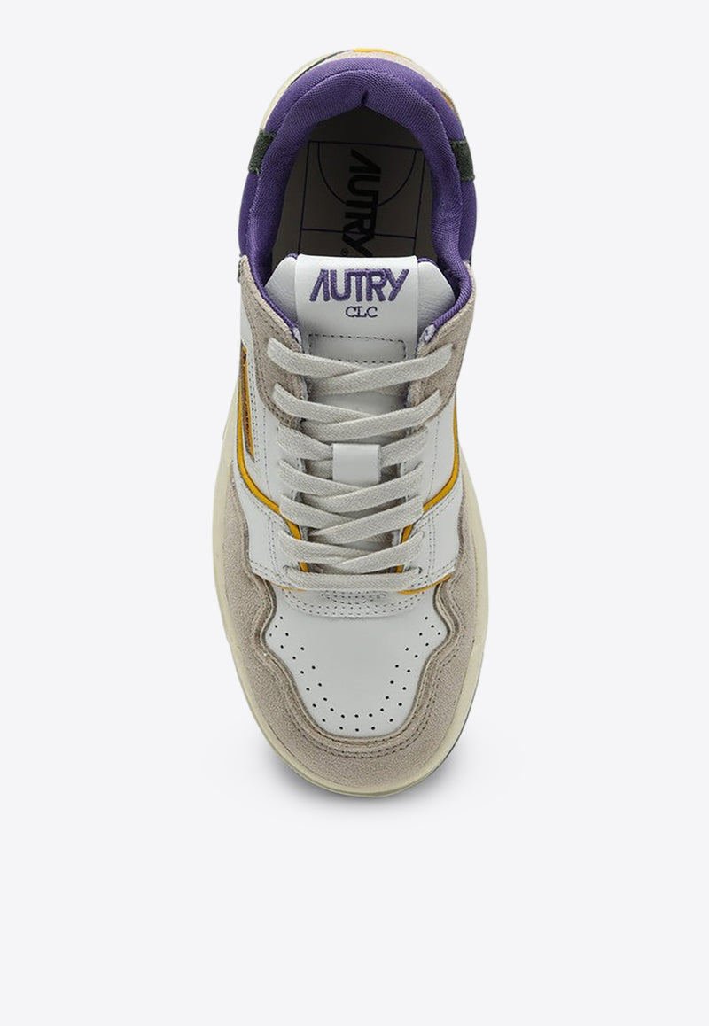 Autry CLC Low-Top Leather Sneakers Purple ROLWMM36/P_AUTRY-MM36