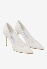 Jimmy Choo Romy 85 Lace Pumps Ivory ROMY 85 JXO IVORY