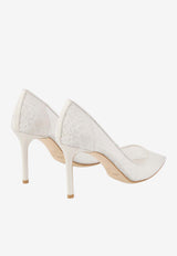 Jimmy Choo Romy 85 Lace Pumps Ivory ROMY 85 JXO IVORY