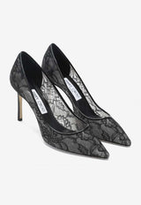 Jimmy Choo Romy 85 Lace Pumps Black ROMY85JXO/S_JIMCH-010003