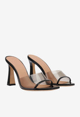 Malone Souliers Roxanne 90 PVC Mules Black ROXANNE PVC 90-1 BLACK/SMOKE
