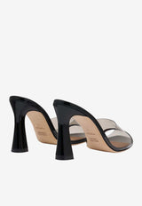 Malone Souliers Roxanne 90 PVC Mules Black ROXANNE PVC 90-1 BLACK/SMOKE