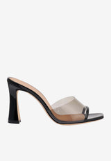 Malone Souliers Roxanne 90 PVC Mules Black ROXANNE PVC 90-1 BLACK/SMOKE