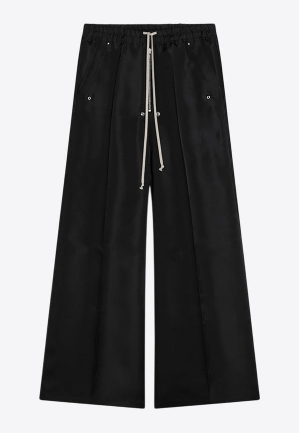 Rick Owens Bela Wide-Leg Silk Pants Black RR01E5366SG/Q_RICKO-09