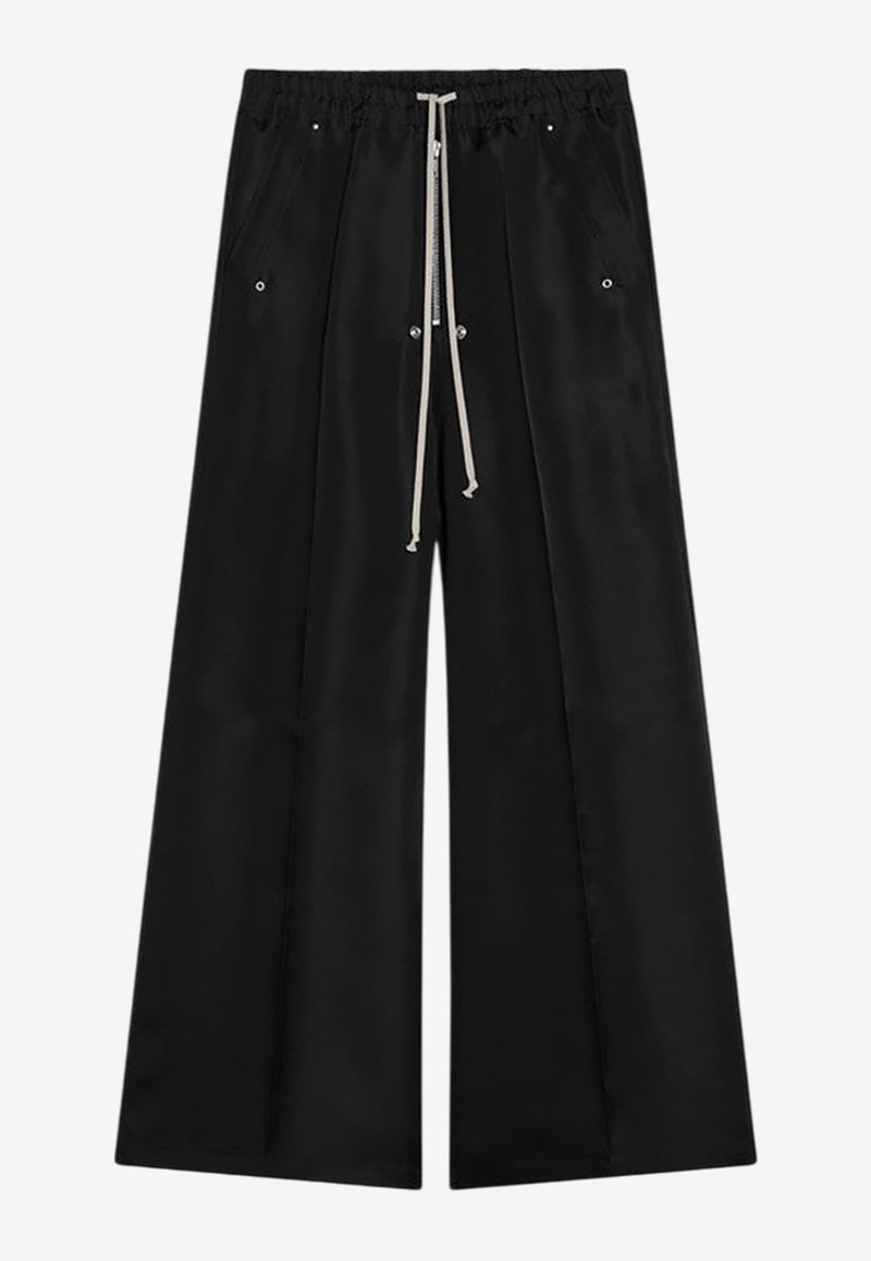 Rick Owens Bela Wide-Leg Silk Pants Black RR01E5366SG/Q_RICKO-09