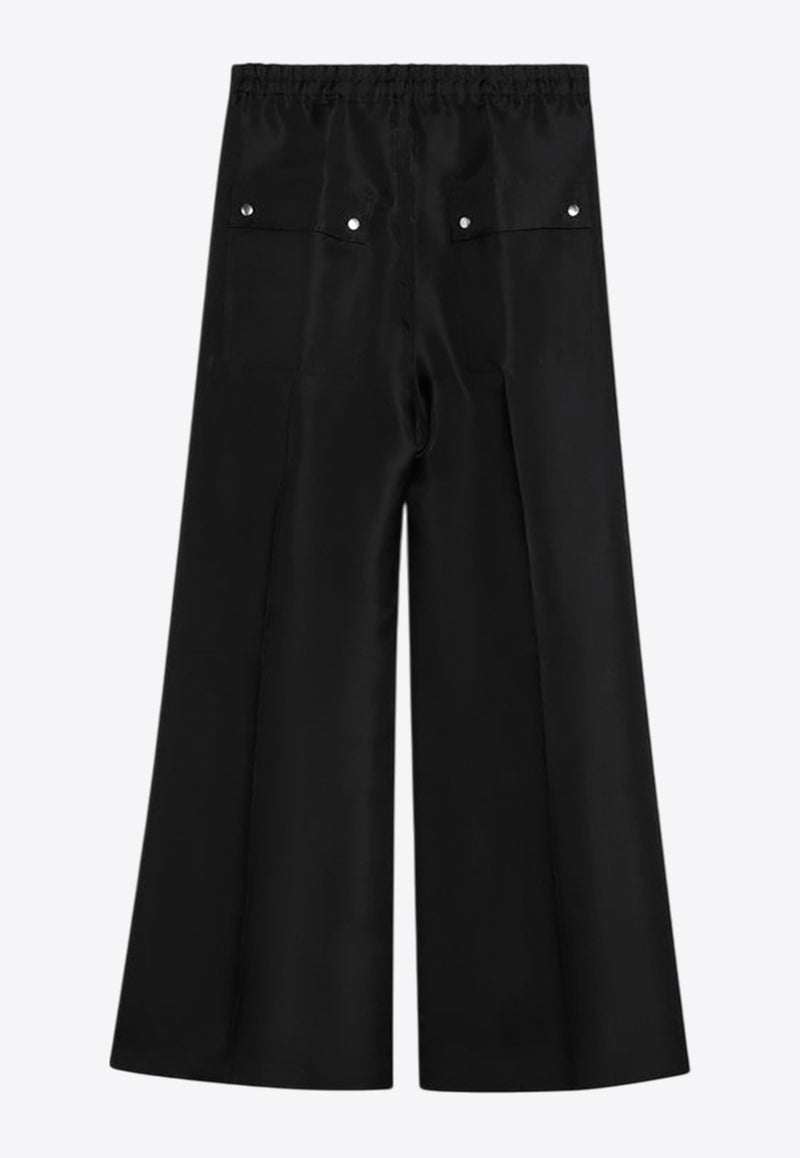 Rick Owens Bela Wide-Leg Silk Pants Black RR01E5366SG/Q_RICKO-09