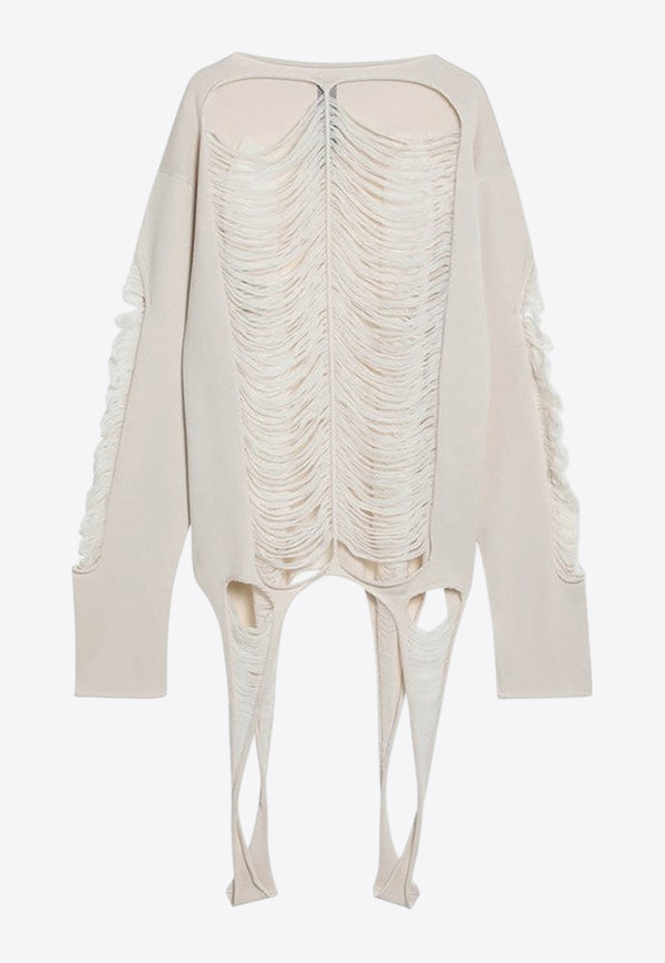 Rick Owens Torn Wool Sweater Ivory RR01E5671KGRIDM/Q_RICKO-41