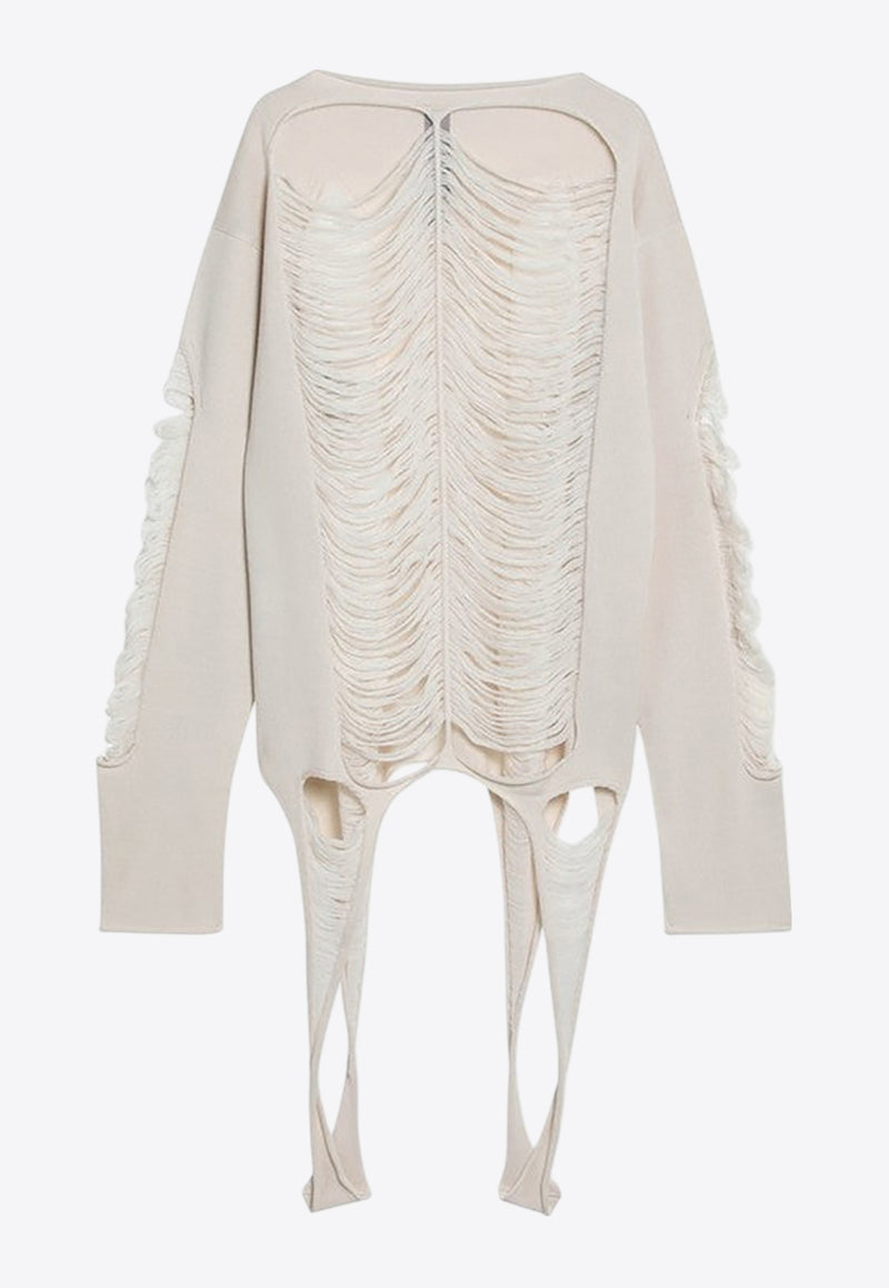 Rick Owens Torn Wool Sweater Ivory RR01E5671KGRIDM/Q_RICKO-41
