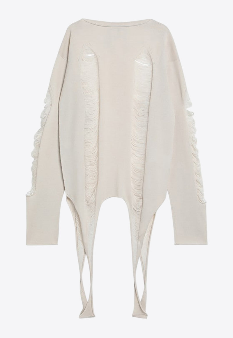 Rick Owens Torn Wool Sweater Ivory RR01E5671KGRIDM/Q_RICKO-41