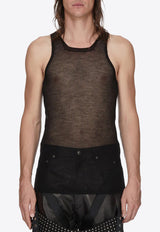 Rick Owens Knit Tank Top Black RR01F2636RIBWSL_09
