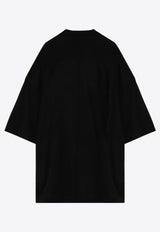 Rick Owens Tommy T Oversized Logo T-shirt Black RR02D6283RNEM7/P_RICKO-0908