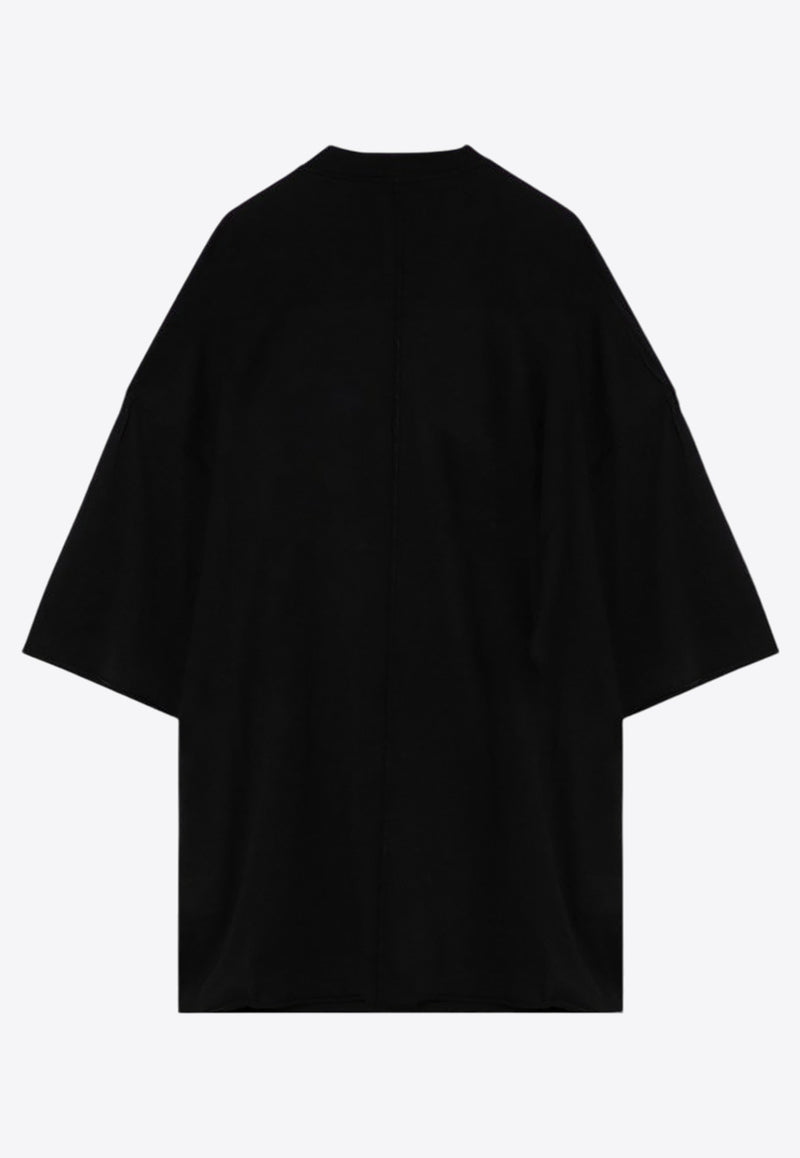 Rick Owens Tommy T Oversized Logo T-shirt Black RR02D6283RNEM7/P_RICKO-0908