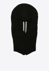 Rick Owens Porterville Skull Cashmere Balaclava Black RR02D6490WSBR/P_RICKO-09