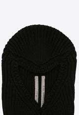 Rick Owens Porterville Skull Cashmere Balaclava Black RR02D6490WSBR/P_RICKO-09