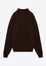 Rick Owens Fisherman Tabard Alpaca Blend Sweater Brown RR02D6648KWP/P_RICKO-04