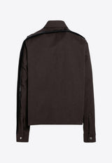 Rick Owens Tour Long-Sleeved Overshirt Dark Brown RR02D6708CTWWTY/P_RICKO-240409