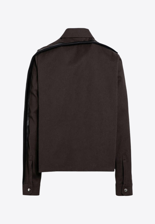 Rick Owens Tour Long-Sleeved Overshirt Dark Brown RR02D6708CTWWTY/P_RICKO-240409