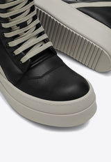 Rick Owens Mega Geobaskets High-Top Sneakers Black RR02D6855LCO/P_RICKO-988