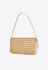 Self-Portrait Crystal-Embellished Shoulder Bag RS25-304AB-GD_GOLD