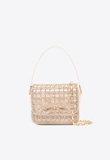 Self-Portrait Micro Crystal-Embellished Top Handle Bag RS25-304S-GD_GOLD