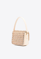 Self-Portrait Micro Crystal-Embellished Top Handle Bag RS25-304S-GD_GOLD