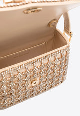 Self-Portrait Micro Crystal-Embellished Top Handle Bag RS25-304S-GD_GOLD