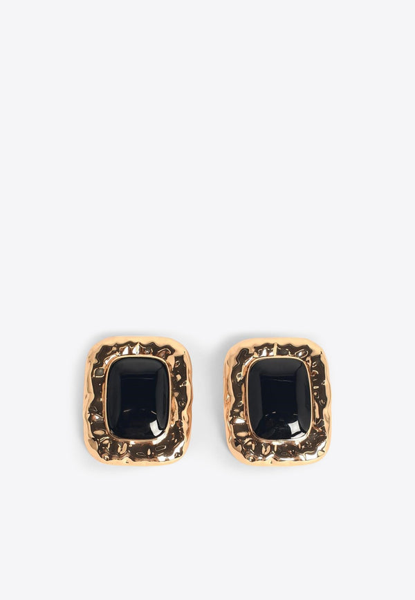 Self-Portrait Molded Enamel Earrings RS25-600E-GD_BLACK MULT