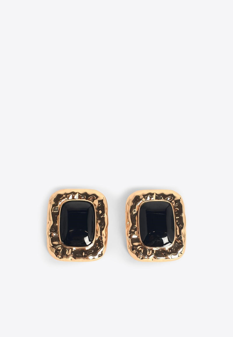Self-Portrait Molded Enamel Earrings RS25-600E-GD_BLACK MULT