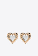Self-Portrait Crystal Heart Earrings RS25-601E-GD_GOLD