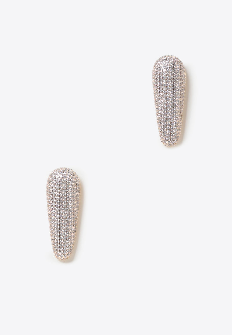 Self-Portrait Crystal Bar Earrings RS25-609EA-GD_GOLD