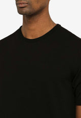 Roberto Collina Short-Sleeved Crewneck T-shirt Black