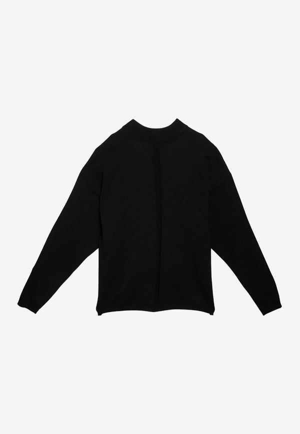 Rick Owens Semi-Transparent Crewneck Sweater Black RU01D3667KECC/O_RICKO-09