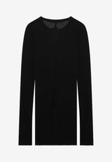 Rick Owens Long-Sleeved Fitted T-shirt Black RU01F2250RC/S_RICKO-09