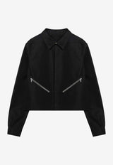 Rick Owens Cropped Zip-Up Jacket Black RU01F2742CDU/S_RICKO-09