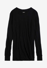 Rick Owens Fine Knit Crewneck Sweater Black RU02D6257UC/P_RICKO-09