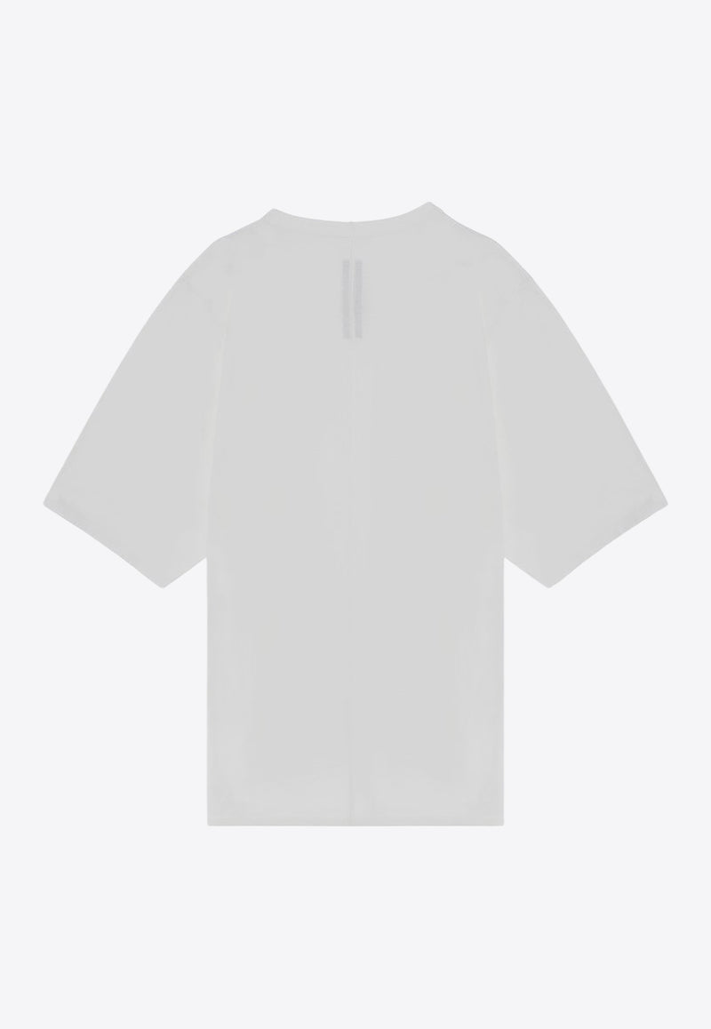 Rick Owens Oversized Crewneck T-shirt White RU02D6274JA/P_RICKO-11