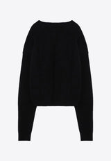 Rick Owens Essential Wool-Blend Tommy Sweater Black RU02D6650KWP/P_RICKO-09