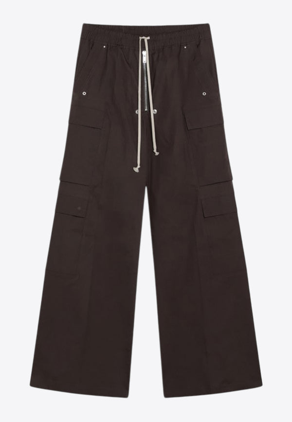 Rick Owens Cargobelas Wide-Leg Track Pants Gray RU02E1339TE/R_RICKO-78